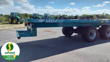 Remolque plataforma cargador forraje Rolland RP10004LSP - 8