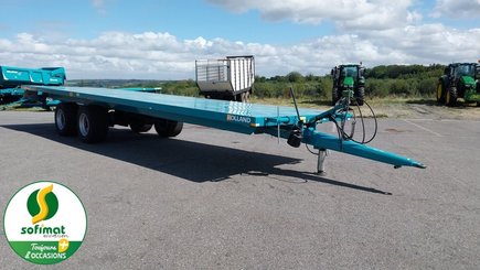 Remolque plataforma cargador forraje Rolland RP10004LSP - 5