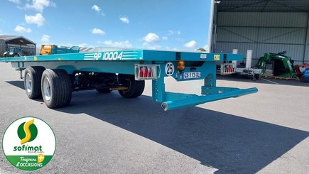 Remolque plataforma cargador forraje Rolland RP10004LSP - 11