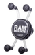 AGRICULTURE DE PRECISION - PIECES AMS - KIT SUPPORT TELEPHONE RAM AVEC ADAPTATION GUIDON