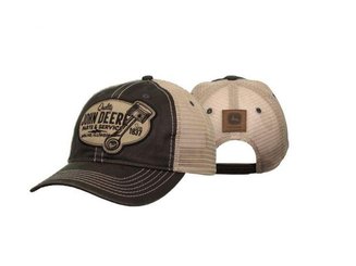 VÊTEMENTS - VETEMENTS DE TRAVAIL - CASQUETTE  TOILE CIREE MARRON GRILLAGEE