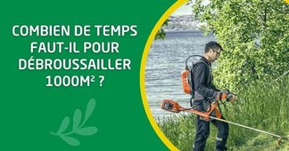 Combien de temps faut-il pour débroussailler 1000m² ?