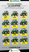 Tracteurs John Deere disponibles à la location