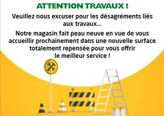 Travaux au magasin de Pencran