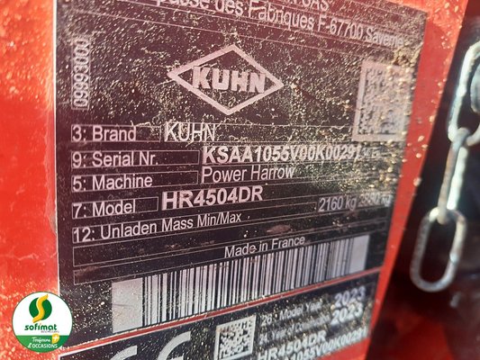 Grada rotativa Kuhn HR4504DR - 1