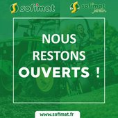 Ouverture des agences Sofimat et Sofimat jardin durant le confinement