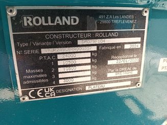 Remolque plataforma cargador forraje Rolland RP10004LSP - 2